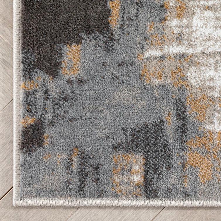 Verity Lilith Modern Abstract Gray Rug