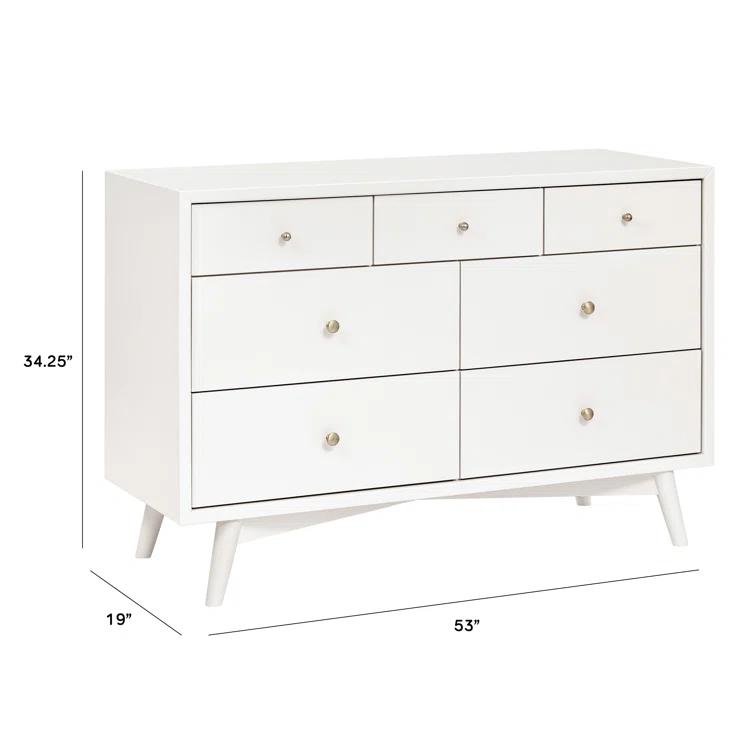 Palma 7 Drawer 53" W Double Dresser