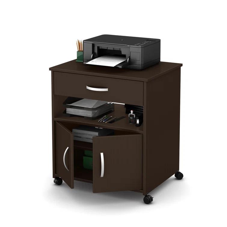 Axess 29.13'' H x 23'' W 1 Printer Stand with Wheels