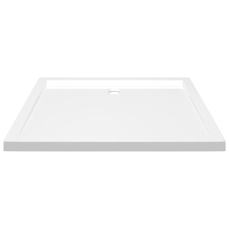 vidaXL Shower Base Tray, Non-slip Bathroom Shower Pan, Reinforced ABS