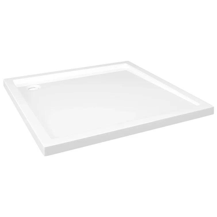 vidaXL Shower Base Tray, Non-slip Bathroom Shower Pan, Reinforced ABS