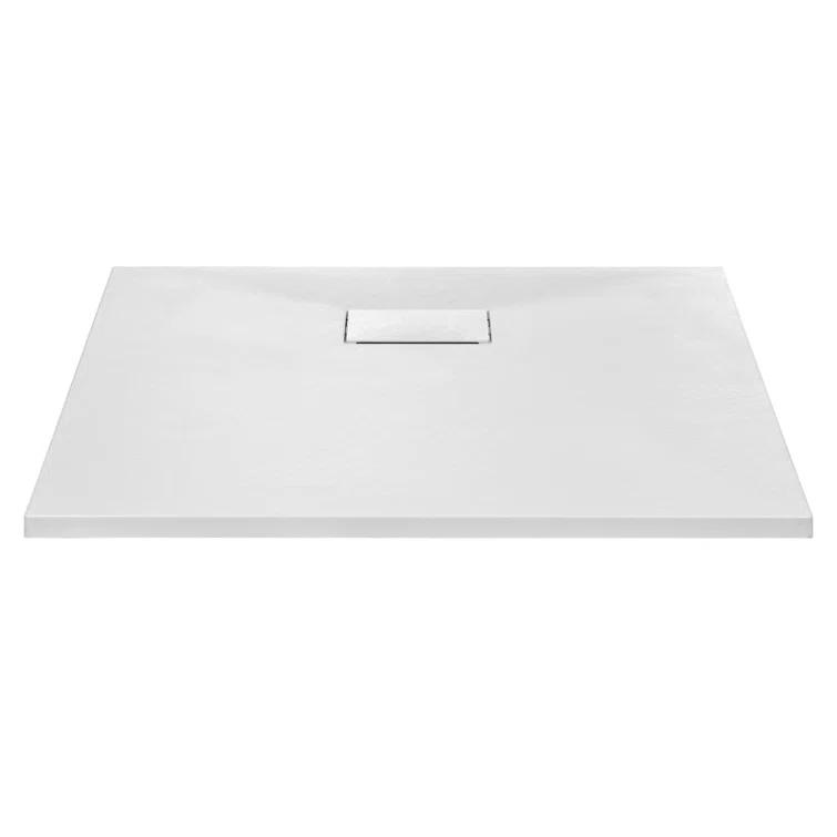 VidaXL Shower Base Pan with Center Drain Shower Tray Bath Pan SMC Rectangular