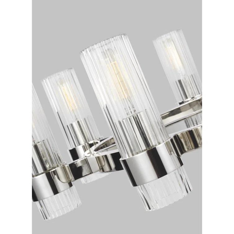 Everly Quinn 8 - Light Dimmable Wagon Wheel Chandelier
