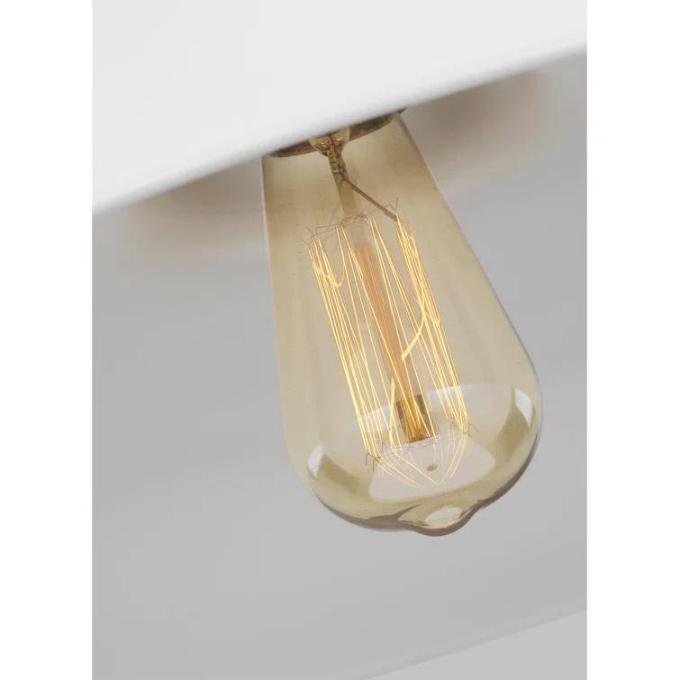 Nuvo Lighting Colony 1 Light Small Pendant Matte White with Burnished Brass