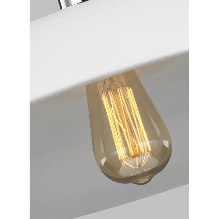 Nuvo Lighting Colony 1 Light Small Pendant Matte White with Burnished Brass