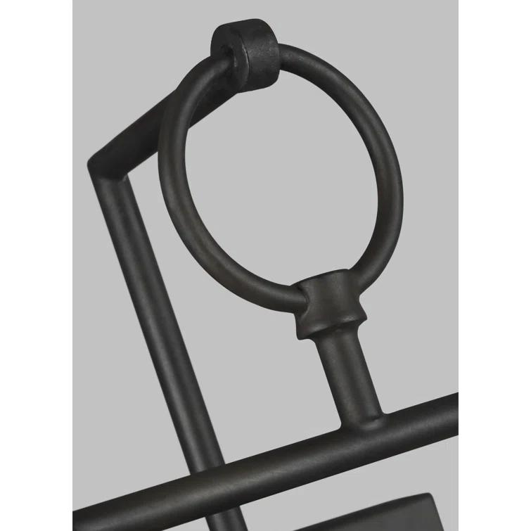 Keystone Aged Iron 1-Light Wall Sconce with Rustic Charm