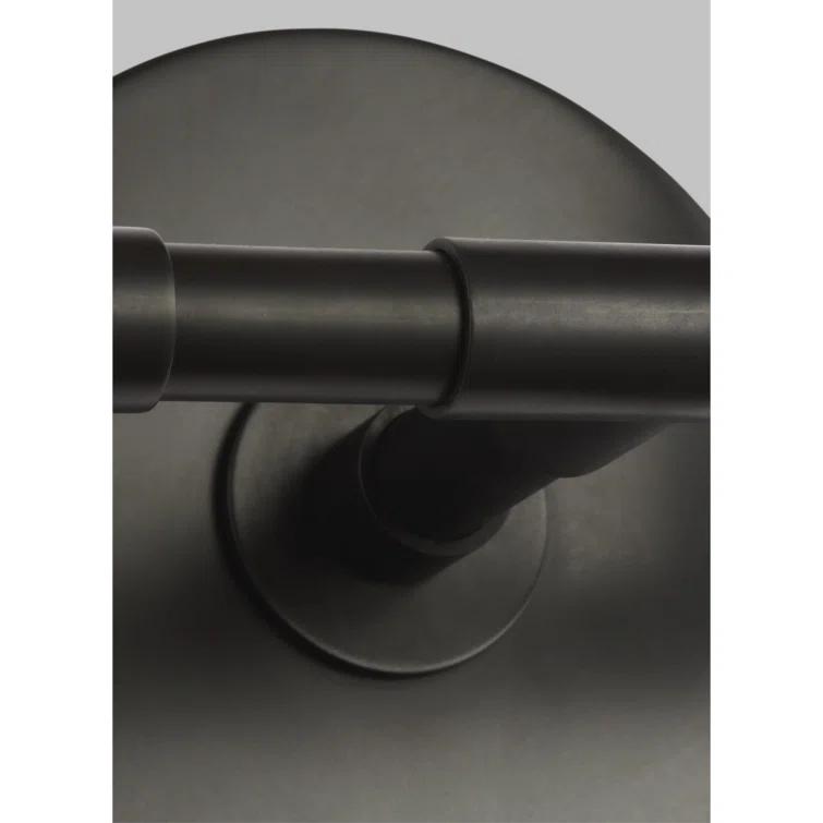 Bayview Aged Iron 2-Light Dimmable Candle Wall Sconce