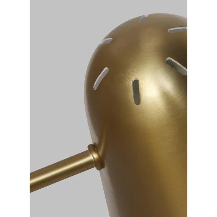 Simon Burnished Brass and Black One Light Wall Sconce