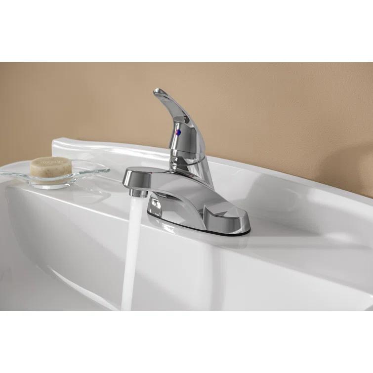 Single Hole Bathroom Faucet with Drain Assembly