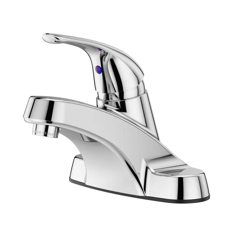 Single Hole Bathroom Faucet with Drain Assembly