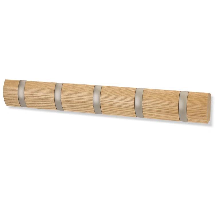 Flip 5 - Hook Solid Wood Coat Rack