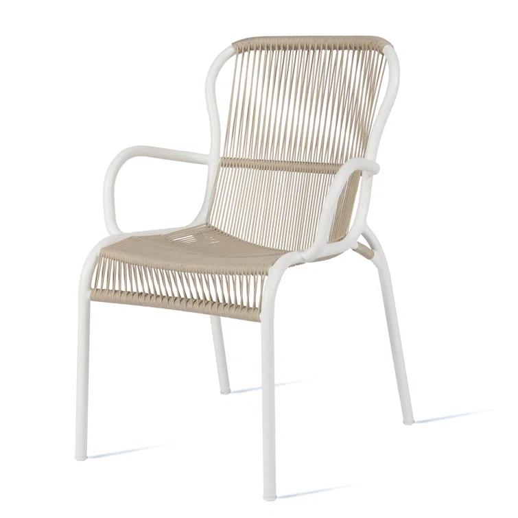 Alsop Indoor / Outdoor Dining Chair - Beige/Stone White