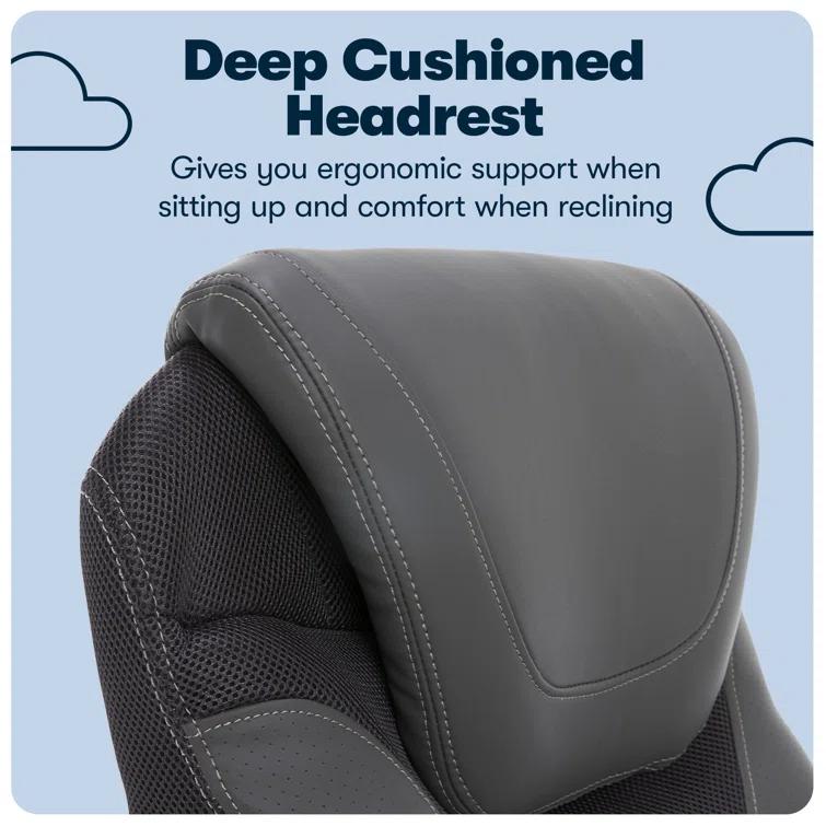 Serta Bryce Executive Office Chair with Patented AIR Lumbar Technology and Layered Body Pillows