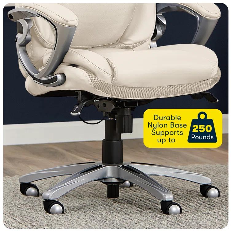 Serta Bryce Executive Office Chair with Patented AIR Lumbar Technology and Layered Body Pillows