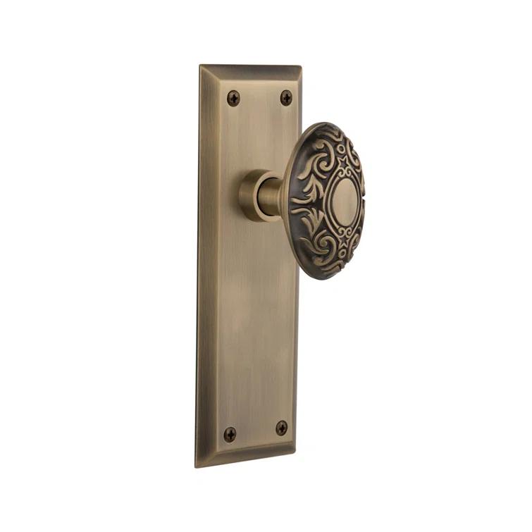 New York Plate with Victorian Door Knob