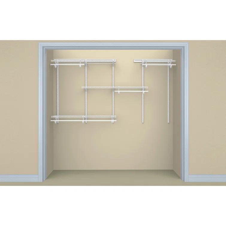 ShelfTrack 60" W - 96" W Closet System Starter Kit