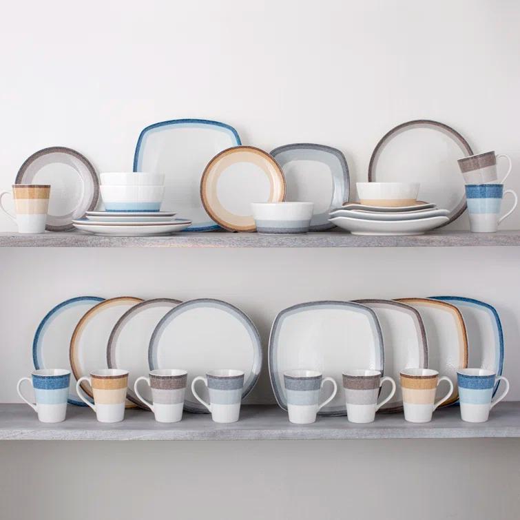 Noritake Colorscapes Layers Coupe 4-Piece Place Setting, Service for 1