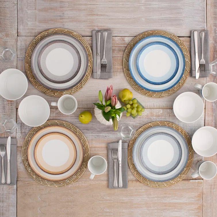 Noritake Colorscapes Layers Coupe 4-Piece Place Setting, Service for 1