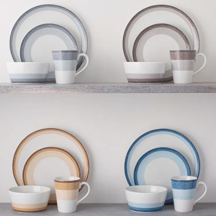 Noritake Colorscapes Layers Coupe 4-Piece Place Setting, Service for 1