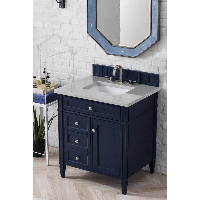 Victory Blue 30'' Freestanding Plywood Single Vanity