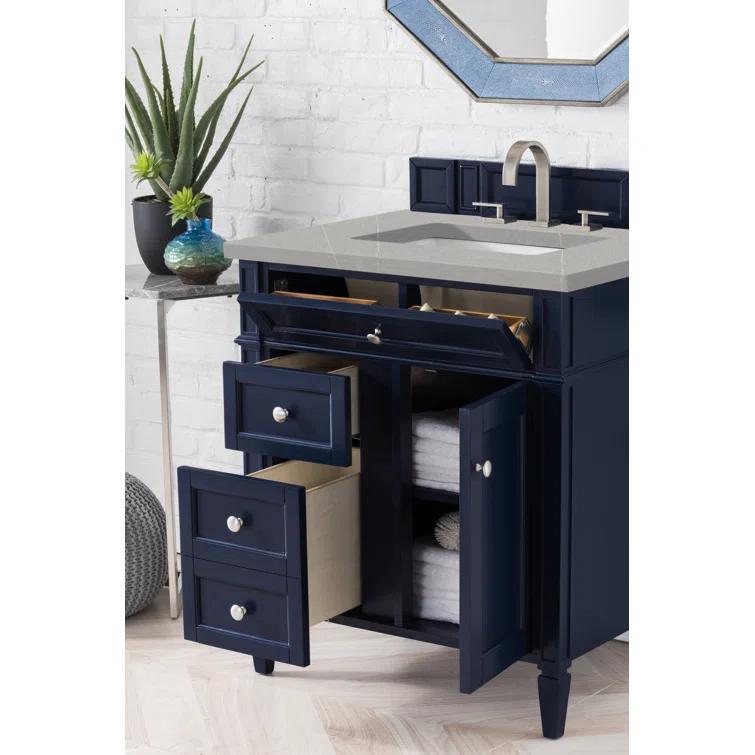 Victory Blue 30'' Freestanding Plywood Single Vanity
