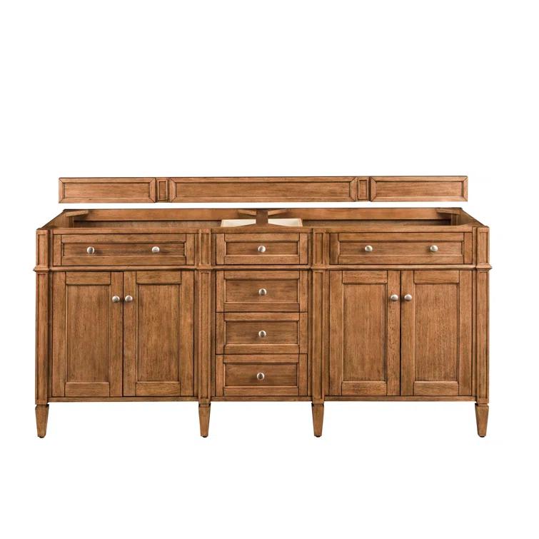 James Martin Vanities 650-V72 Brittany 72" Double Basin Poplar Wood Vanity Cabinet Only -