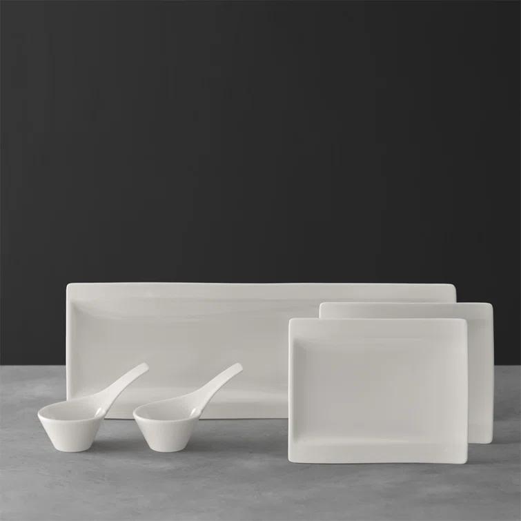 Villeroy & Boch Villeroy & Boch New Wave 5 Piece Antipasti Divided Serving Dish Set