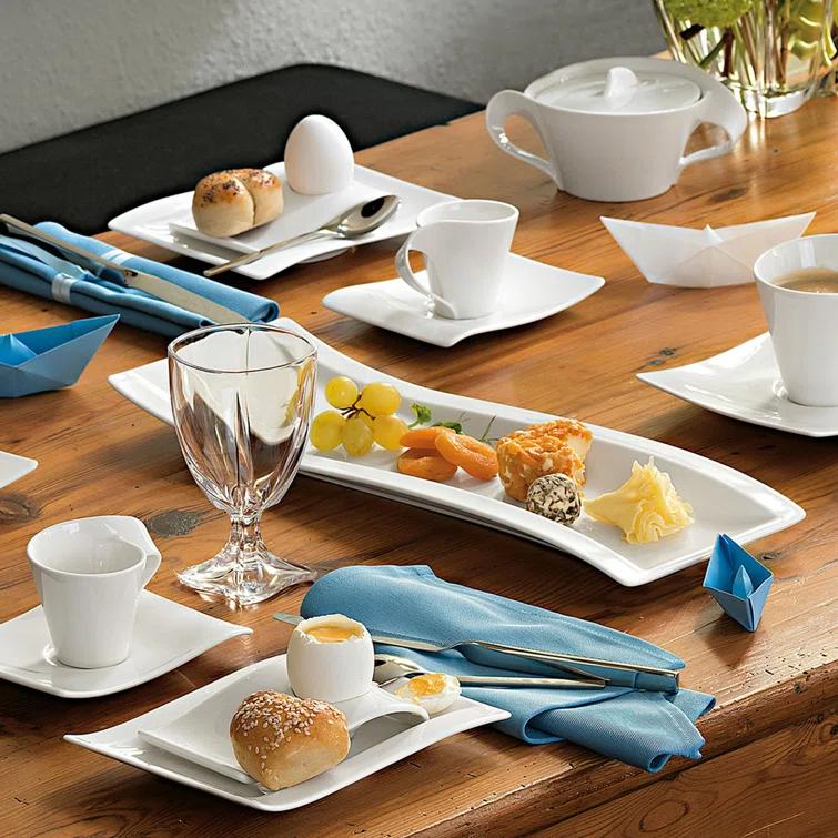 Villeroy & Boch Villeroy & Boch New Wave 5 Piece Antipasti Divided Serving Dish Set
