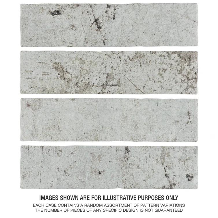 London 3" x 12" Porcelain Brick Look Subway Wall Tile