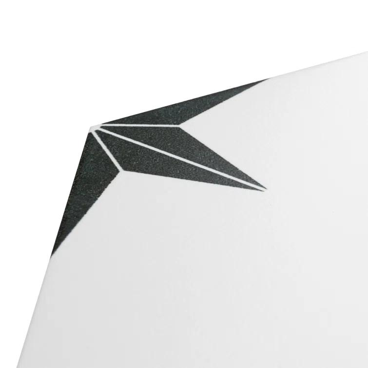 Stella Hex 9" x 10" Porcelain Patterned Wall & Floor Tile