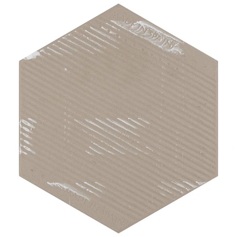 Merola Tile Classico Bardiglio Hex 7" x 8" Porcelain Patterned Wall & Floor Tile