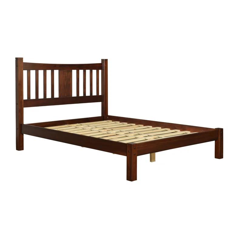 Shaker Solid Wood Slat Bed
