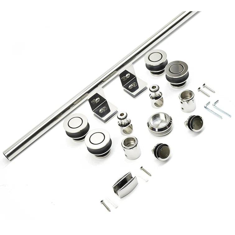 WoodBridge Frameless Single Sliding Shower Door with Soft Close System, 57.5-60" Width x 80"Height with 5/16"(8mm) Clear Tempered Glass & Reviews | Wayfair