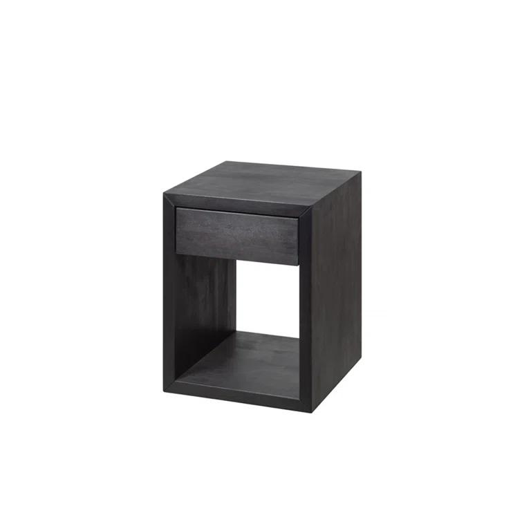 Red Barrel Studio® Scandinavian Style Natural Solid Wood Nightstand With 1 Drawer
