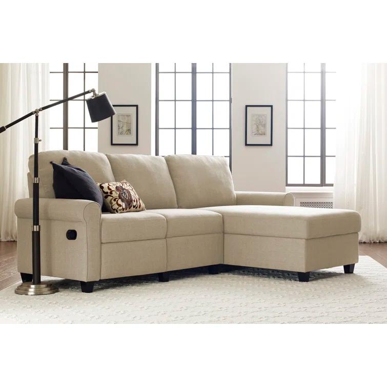 Serta Copenhagen Reclining Sectional Sofa with Storage Chaise
