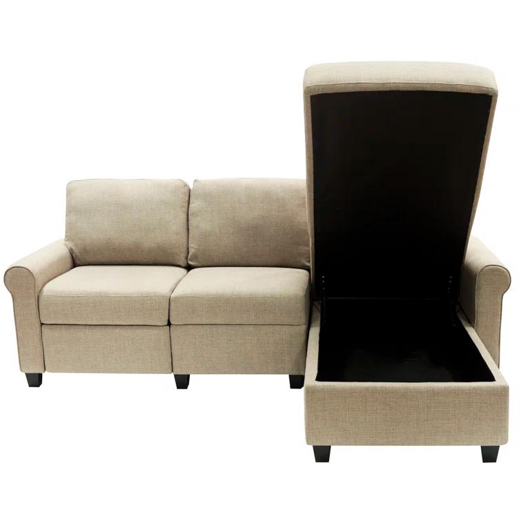 Serta Copenhagen Reclining Sectional Sofa with Storage Chaise