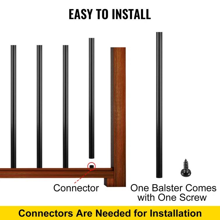 36" x 0.75" x 0.75" Deck Baluster Set