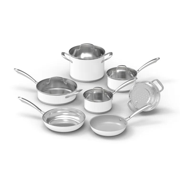 11Pc Matte White Set