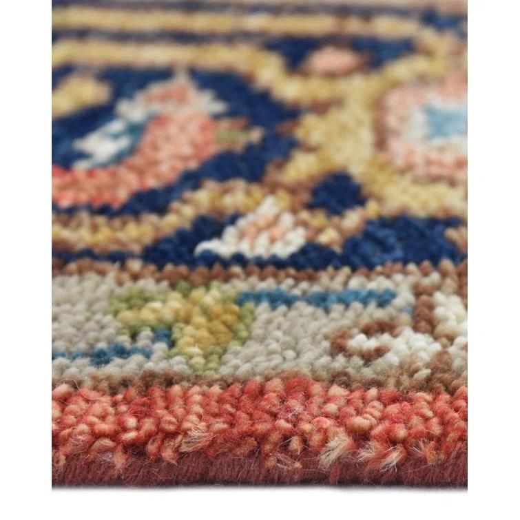 Handmade Geometric Wool 8' x 10' Rectangular Rug