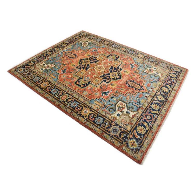 Handmade Geometric Wool 8' x 10' Rectangular Rug