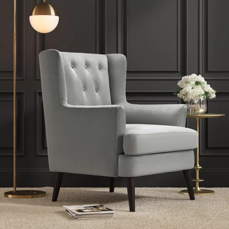 Elle Decor Celeste Tufted Velvet Accent Chair