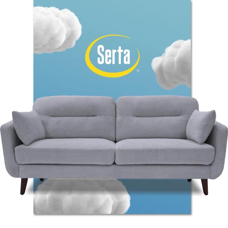 Serta Sierra 73" Linen Flared Arm Sofa