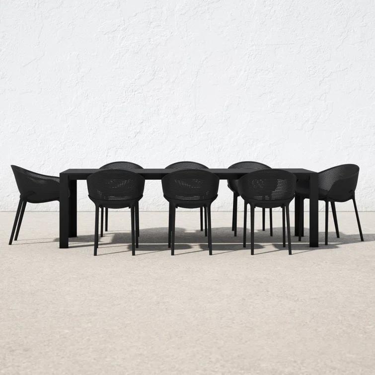 Farrah 102'' Rectangular 8 - Person Outdoor Dining Set