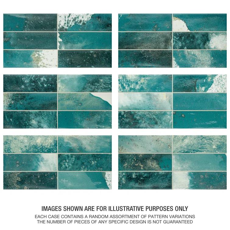 Merola Tile Kings Luxe Tradition 8" x 16" Ceramic Subway Wall Tile