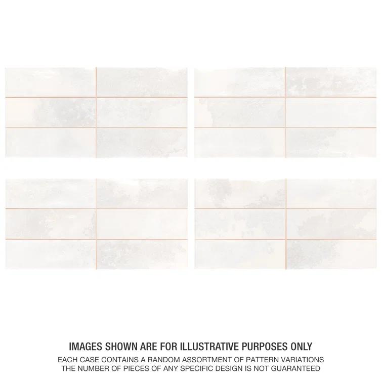 Merola Tile Kings Luxe Tradition 8" x 16" Ceramic Subway Wall Tile