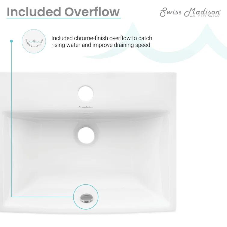 Voltaire Sublime Compact Ceramic Wall Hung Sink