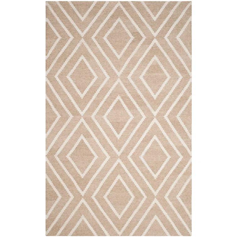 Whittlesey Hand Woven 80% Viscose, 20% Wool Geometric Rug