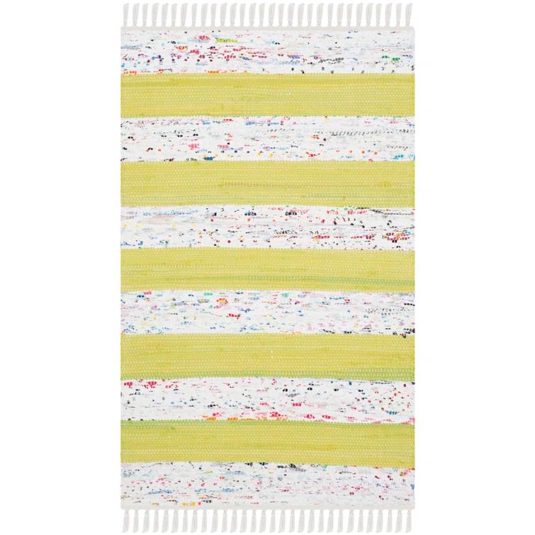 Yokum Hand Woven Cotton Striped Rug