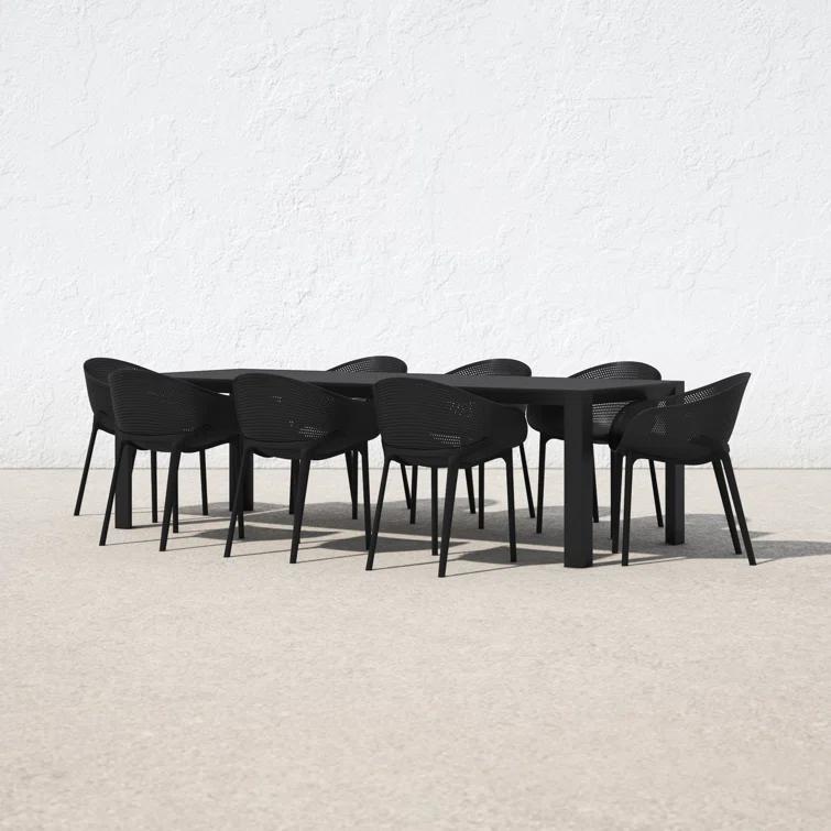 Farrah 102'' Rectangular 8 - Person Outdoor Dining Set