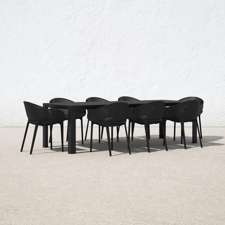 Farrah 102'' Rectangular 8 - Person Outdoor Dining Set